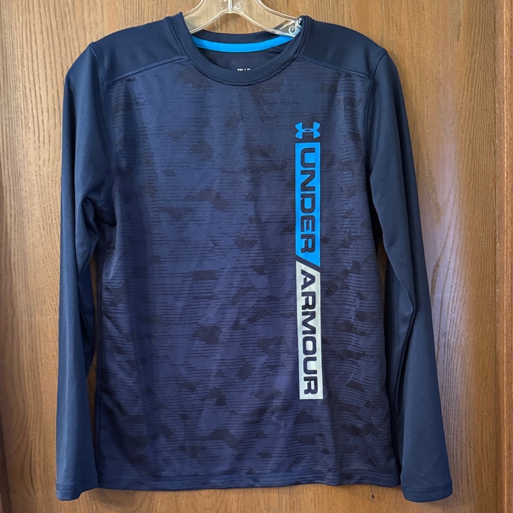Under Armour Heatgear Dark Blue Long Sleeve with Logo
